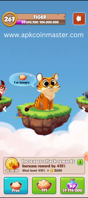 Coin Master Mod APK V3.5.2025 2025 (Free Spins and Coins) 6 Coin Master Mod APK- Tiger